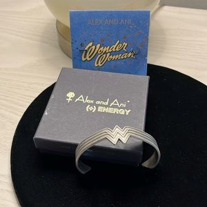 Alex and Ani Wonder Woman cuff silver bracelet